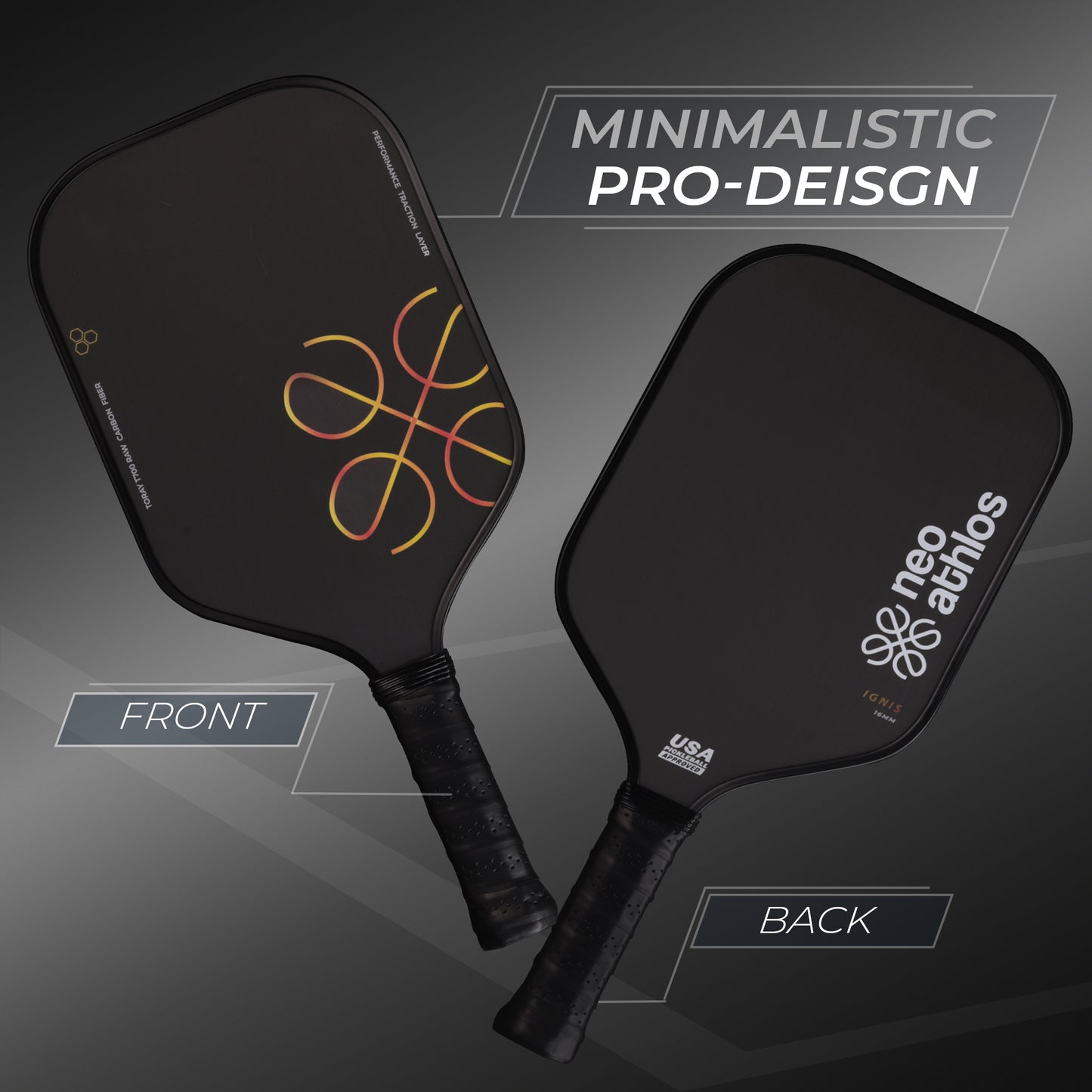 Neo Ignis Toray T700 Carbon Fiber Pickleball Paddle